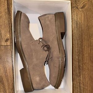 Calvin Klein Men's Tan Suede Lace-Up Shoes